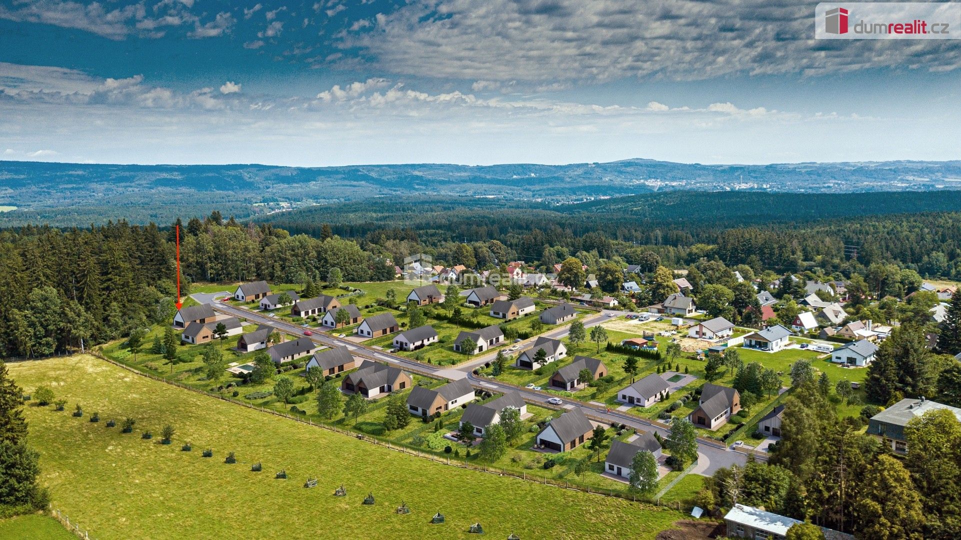 Pozemky pro bydlení, Krásné, Tři Sekery, 1 469 m² - 1