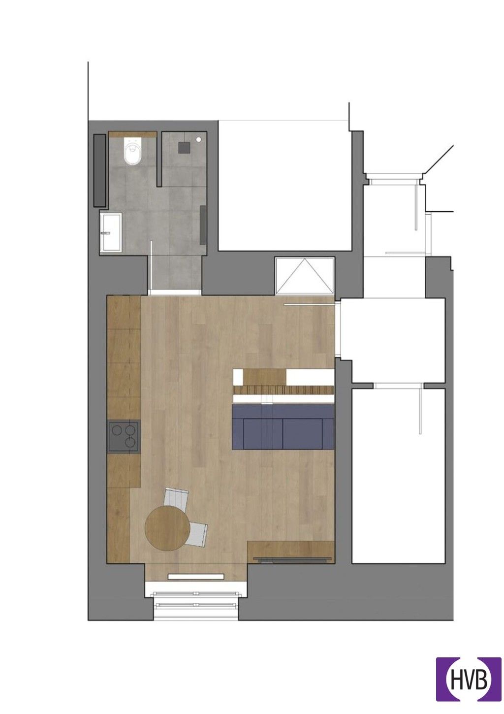 Prodej byt 1+kk - Praha Vinohrady, 30 m² - 5