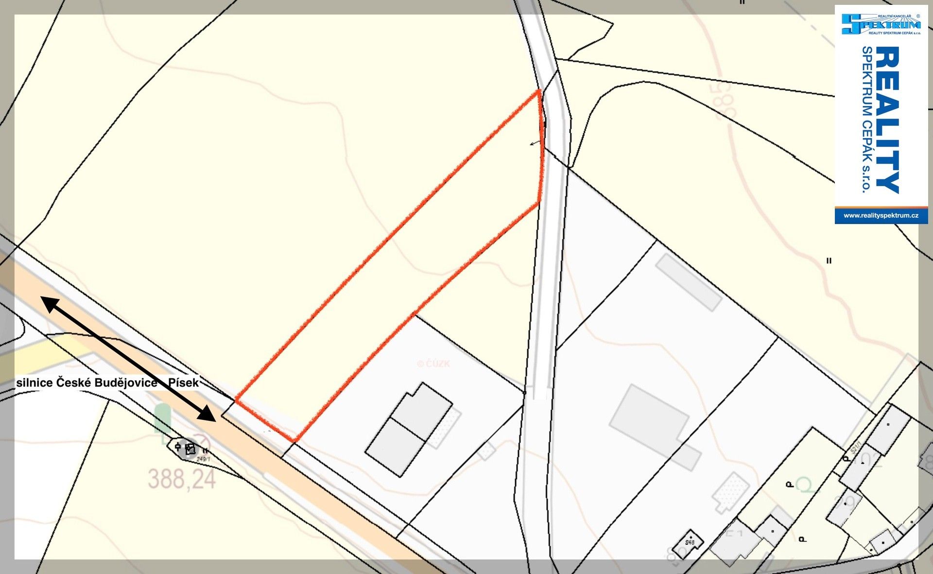 Prodej komerční pozemek - Pištín Češnovice - 5