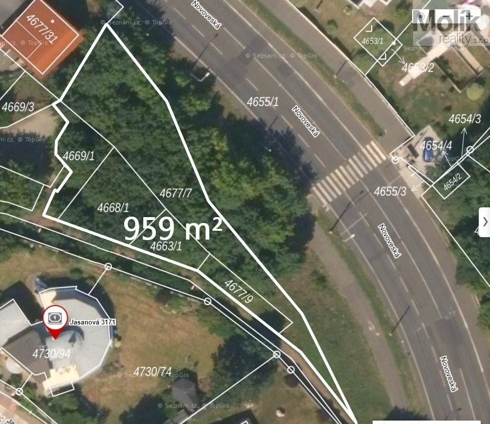 Pozemky pro bydlení, Novoveská, Teplice, 959 m²