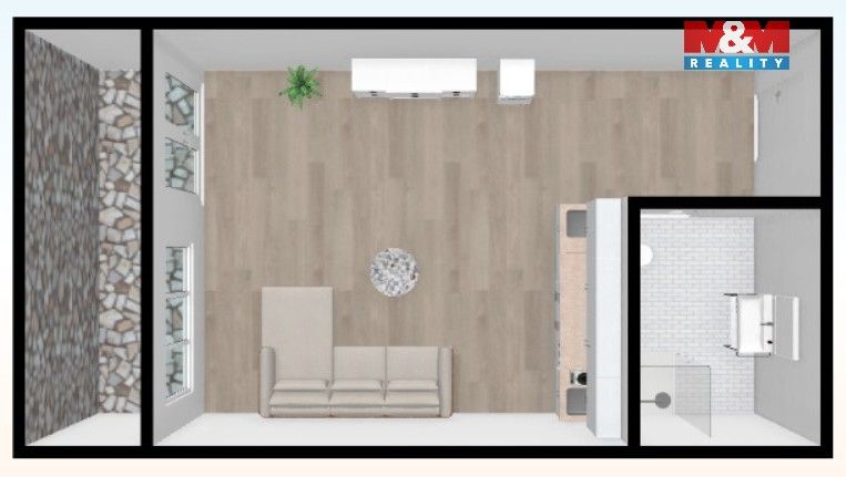 Prodej byt 1+kk - M. G. Dobnera, Most, 21 m²