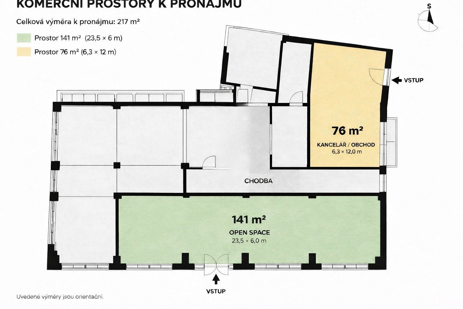 Obchodní prostory, Třešť, okres Jihlava, Kraj Vysočina, 76 m² - 2