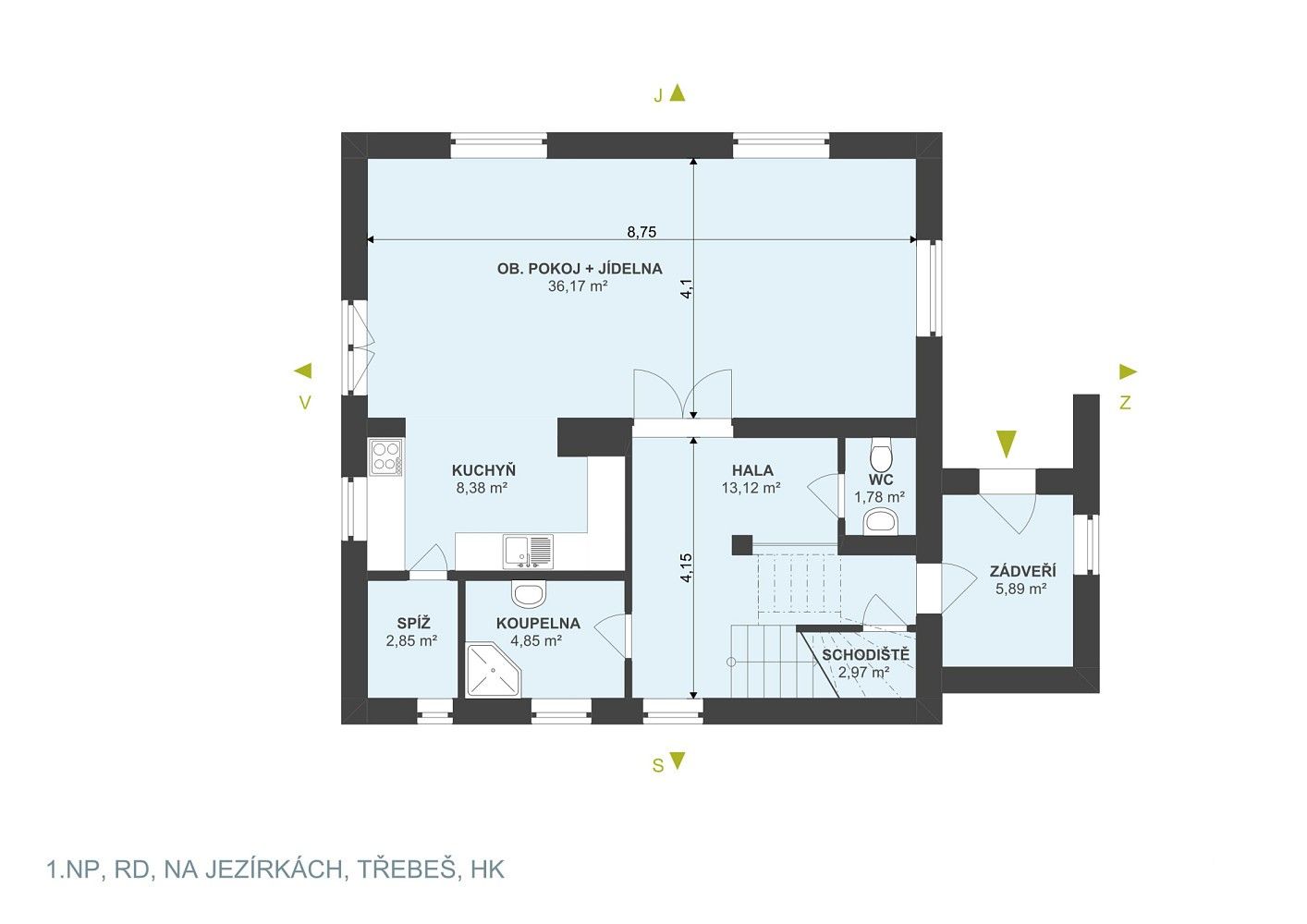 Prodej rodinný dům - Na Jezírkách, Hradec Králové - Třebeš, 146 m² - 5