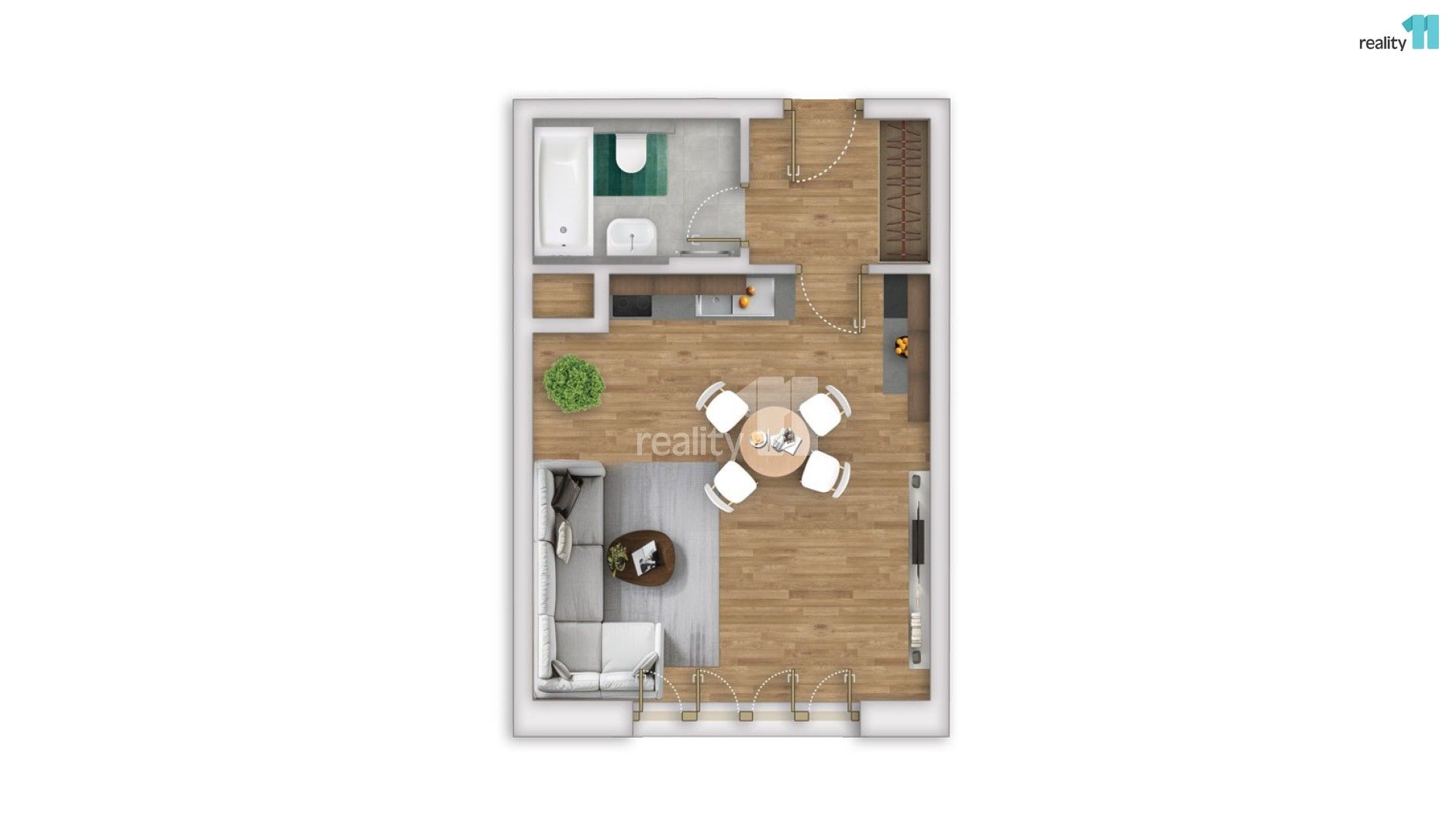 Prodej byt 1+kk - Švermova, Liberec, 40 m²