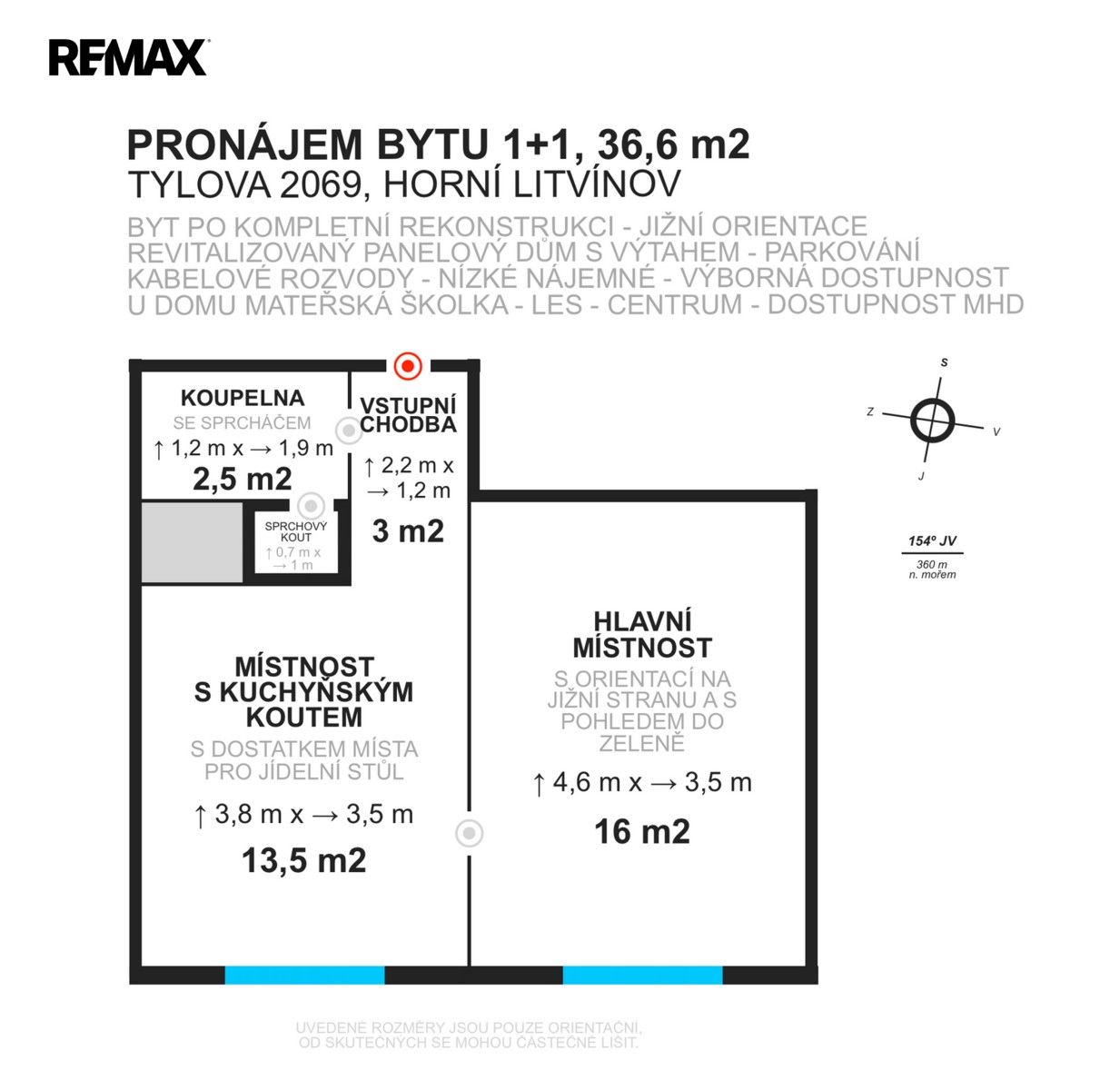 Byt 1+1 · 37 m² · Tylova 2069, Litvínov Horní Litvínov - 4