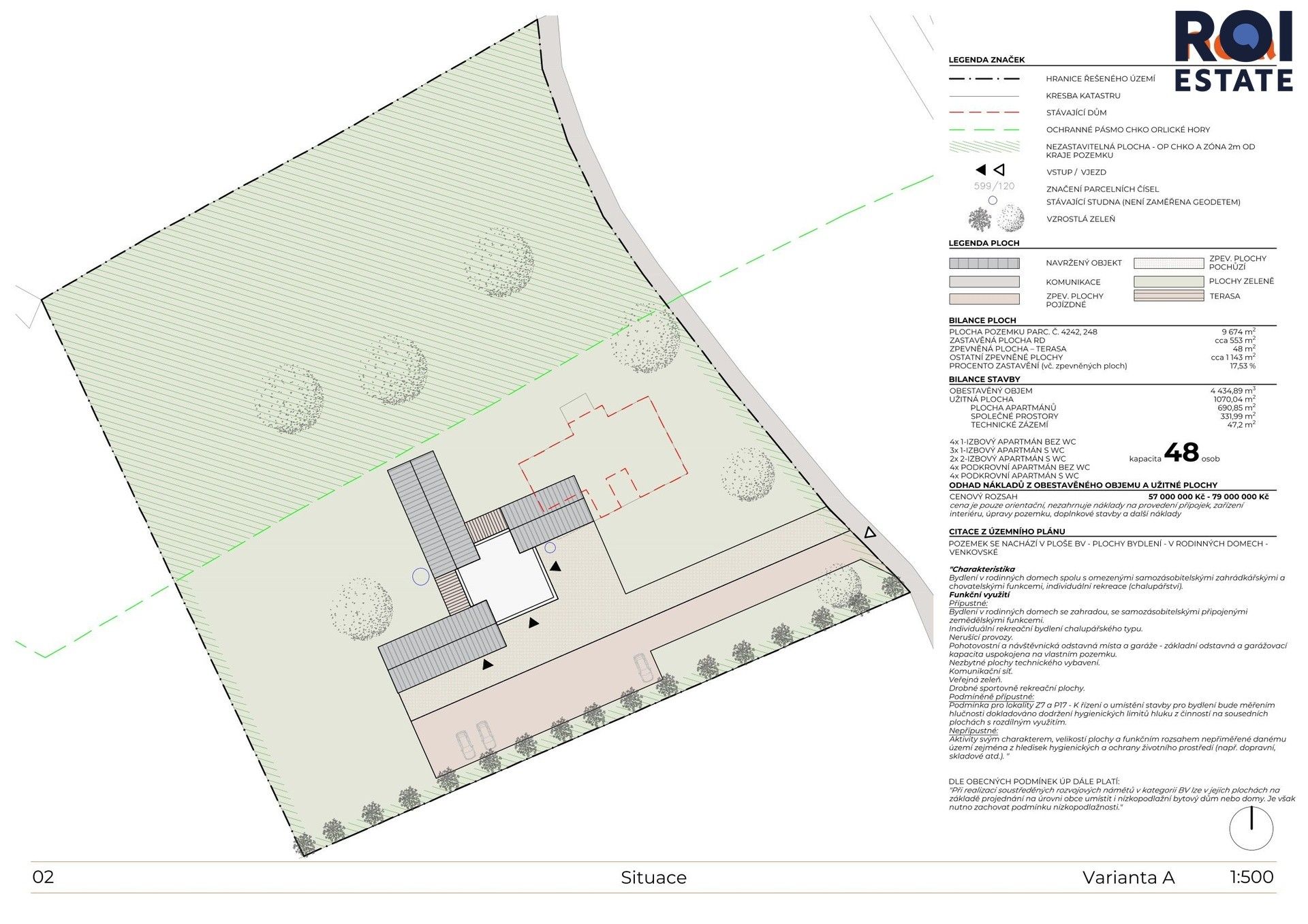 Pozemky pro bydlení, Jedlina, Klášterec nad Orlicí, 9 674 m² - 2