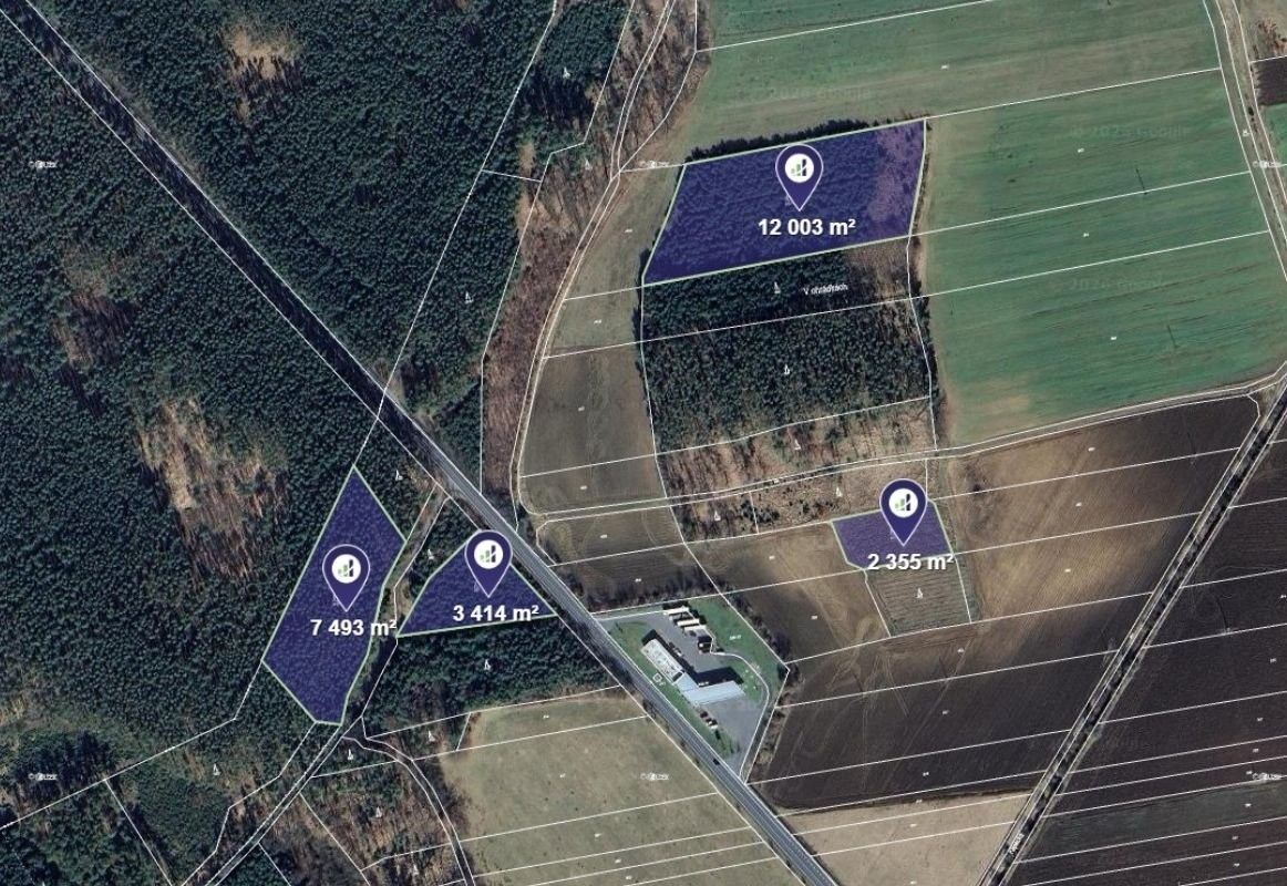 Prodej les - Oseček, 85 678 m²