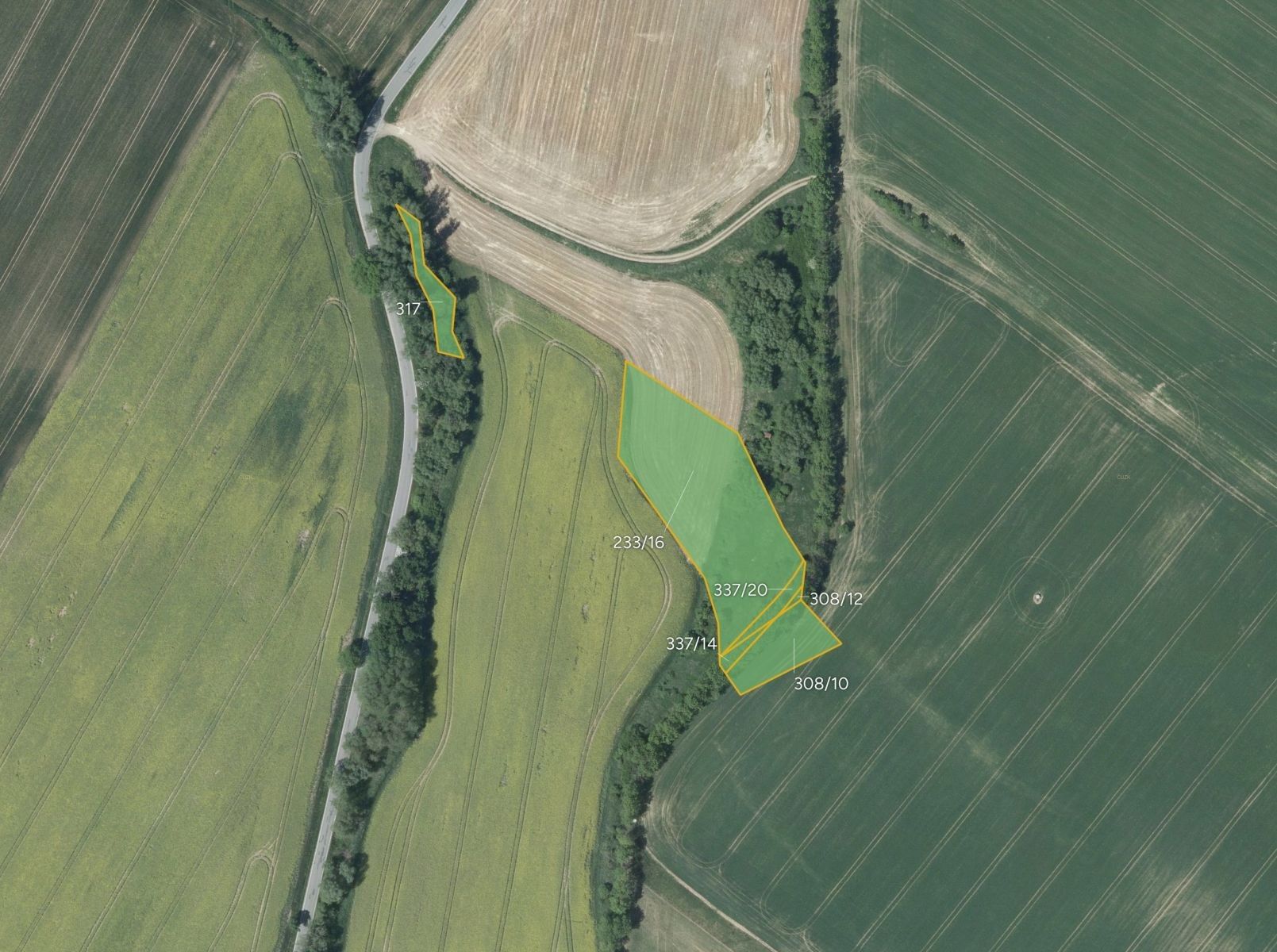 Zemědělské pozemky, Račerovice, Třebíč