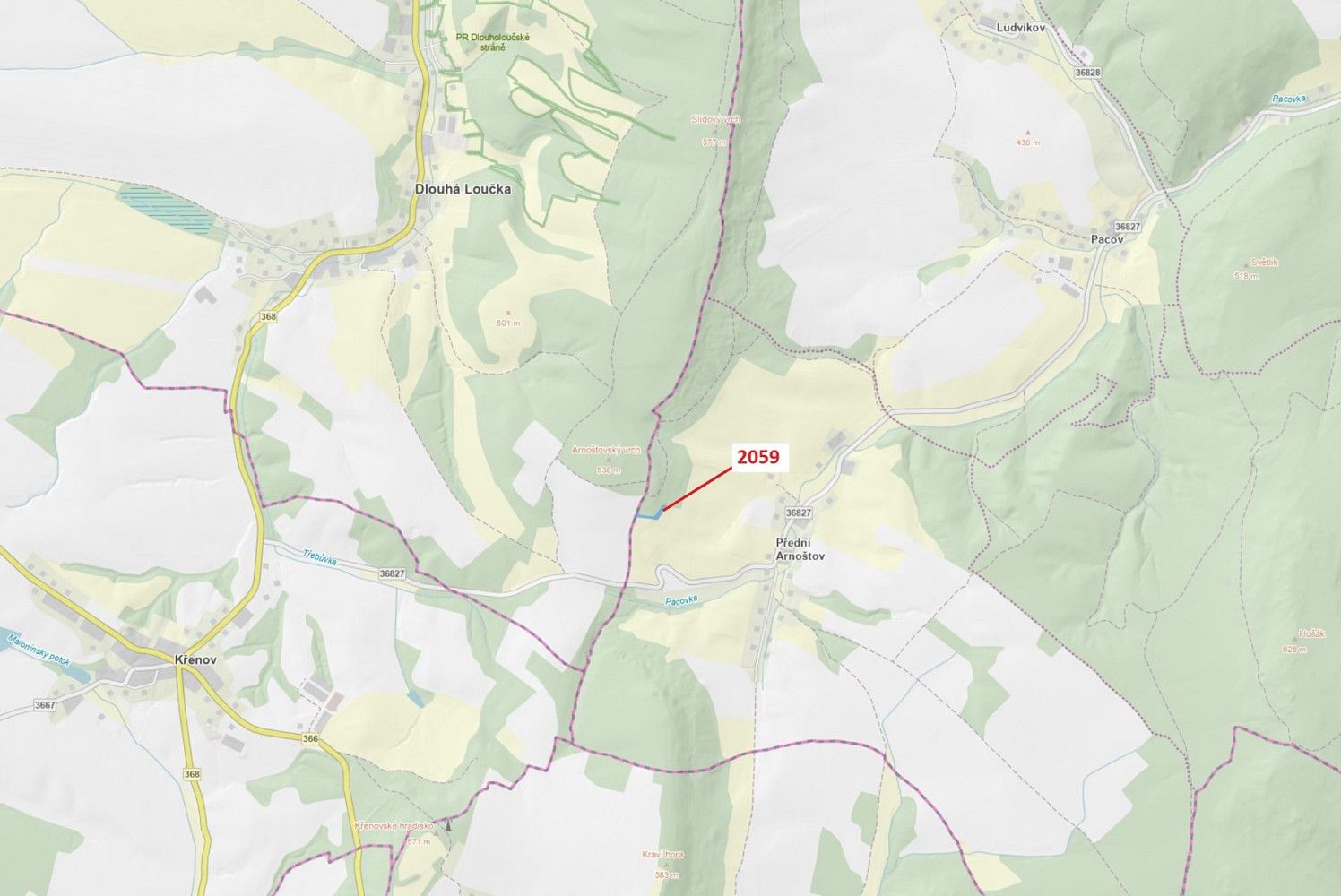 Les, 2 241 m²