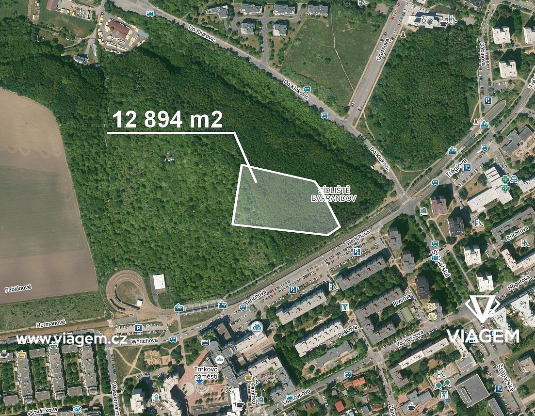 Prodej komerční pozemek - Praha - 5