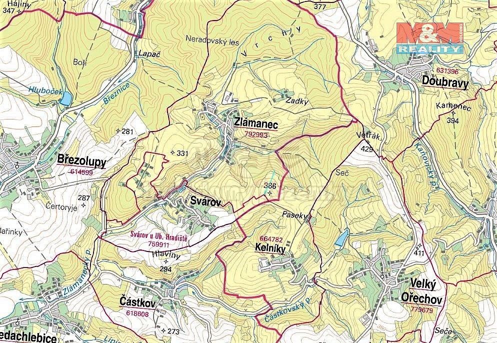 Prodej louka - Zlámanec, okres Uherské Hradiště, Zlínský kraj - 2