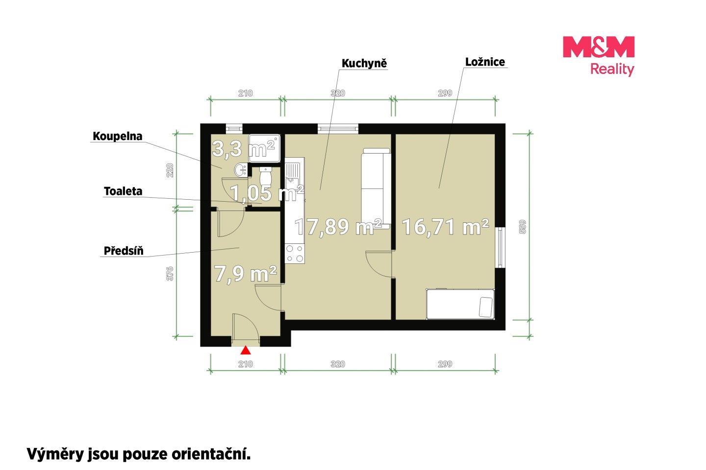 1+1, Úslavská, Plzeň, 45 m² - 2