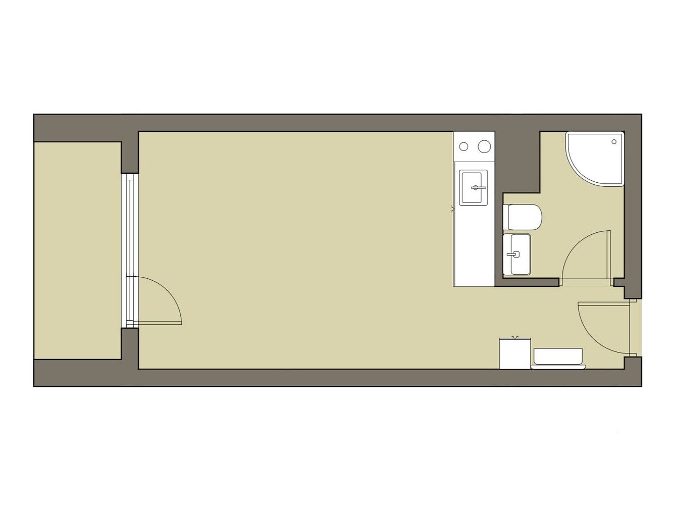 Byt 1+kk · 24 m² · Opálkova, Brno - Bystrc - 4