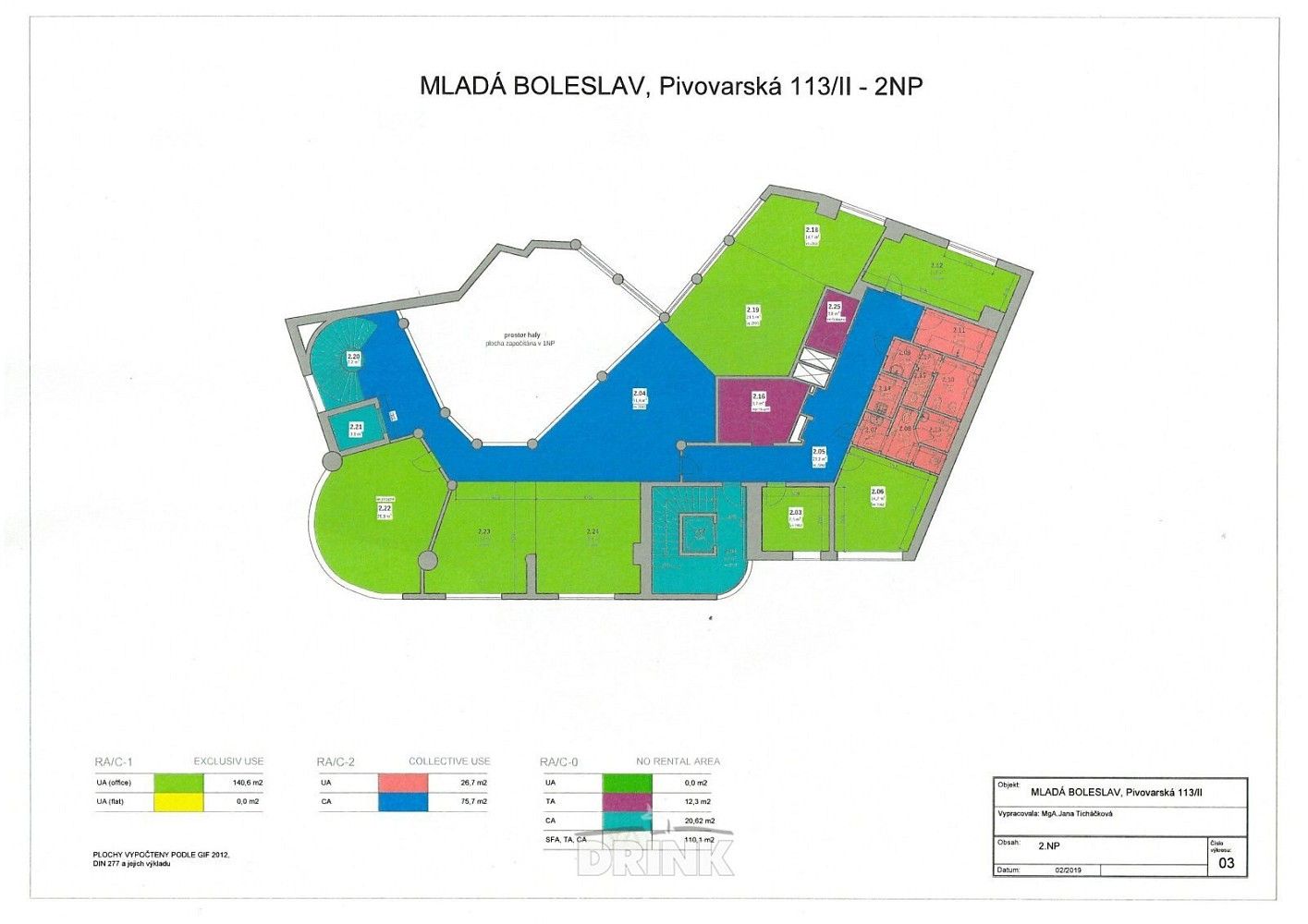 Kanceláře, Mladá Boleslav - Mladá Boleslav II, Středočeský kraj, 14 m² - 2