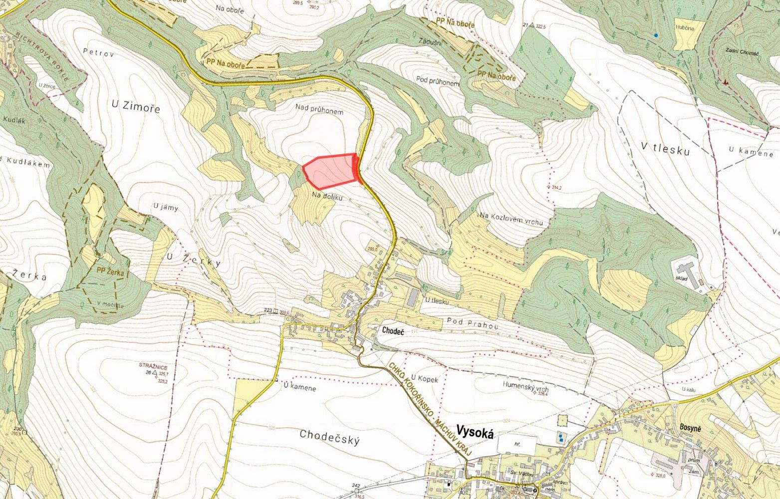 Zemědělské pozemky, Vysoká - Chodeč, okres Mělník, Středočeský kraj - 2
