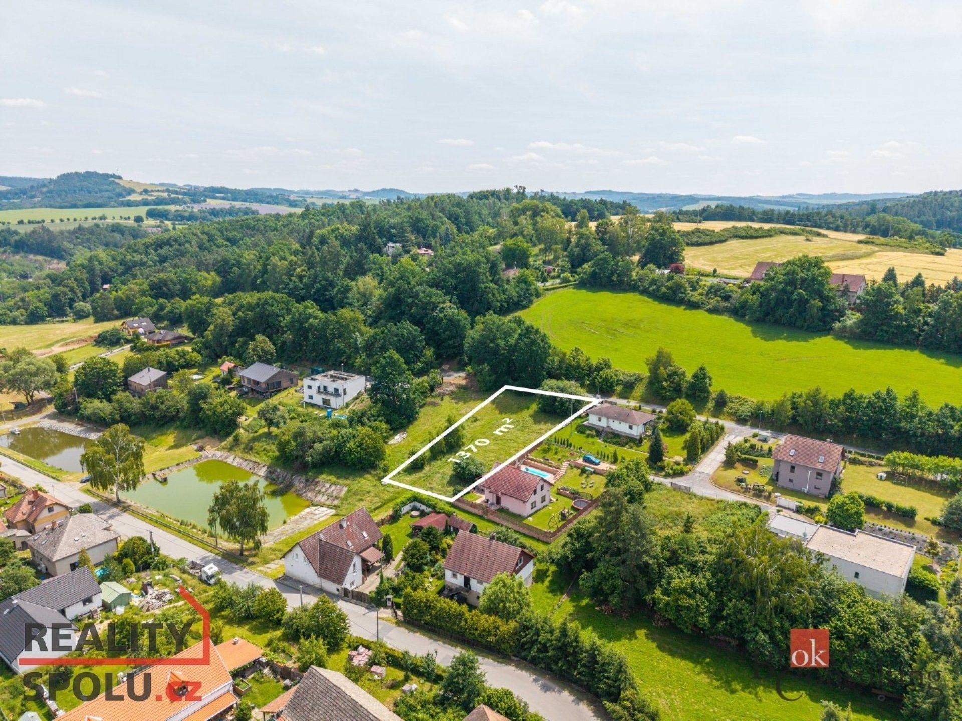 Pozemky pro bydlení, Mrač, 1 370 m²