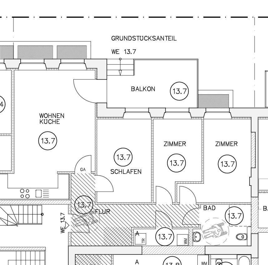4+1, Alte Schäferei 1b Oldenburg Donnerschwee Niedersachsen 26123, 99 m² - 1