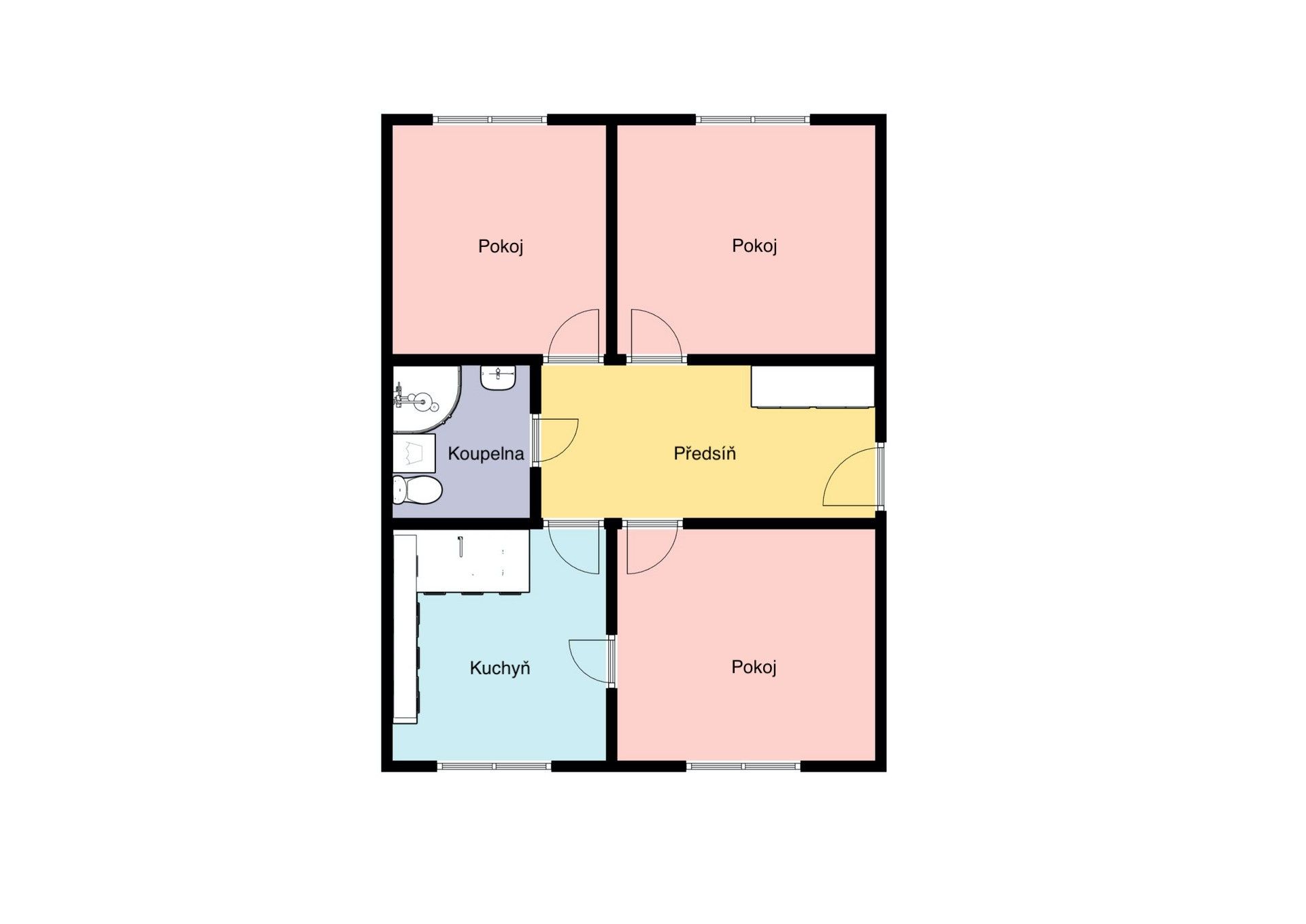 3+kk, Teplická, Praha, 60 m² - 2