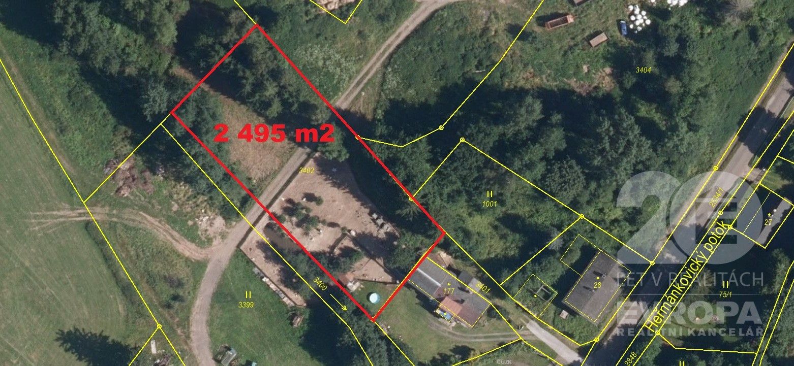 Prodej pozemek - Heřmánkovice, 2 495 m²