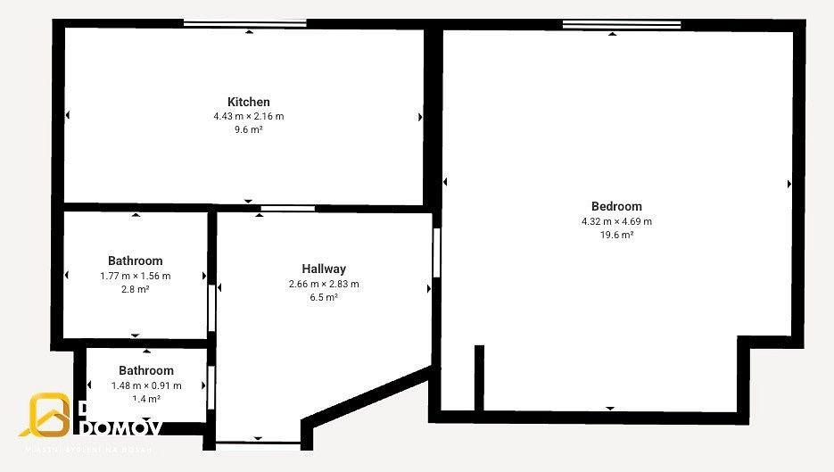 Prodej byt 1+1 - Slavičín, okres Zlín, Zlínský kraj, 40 m² - 5