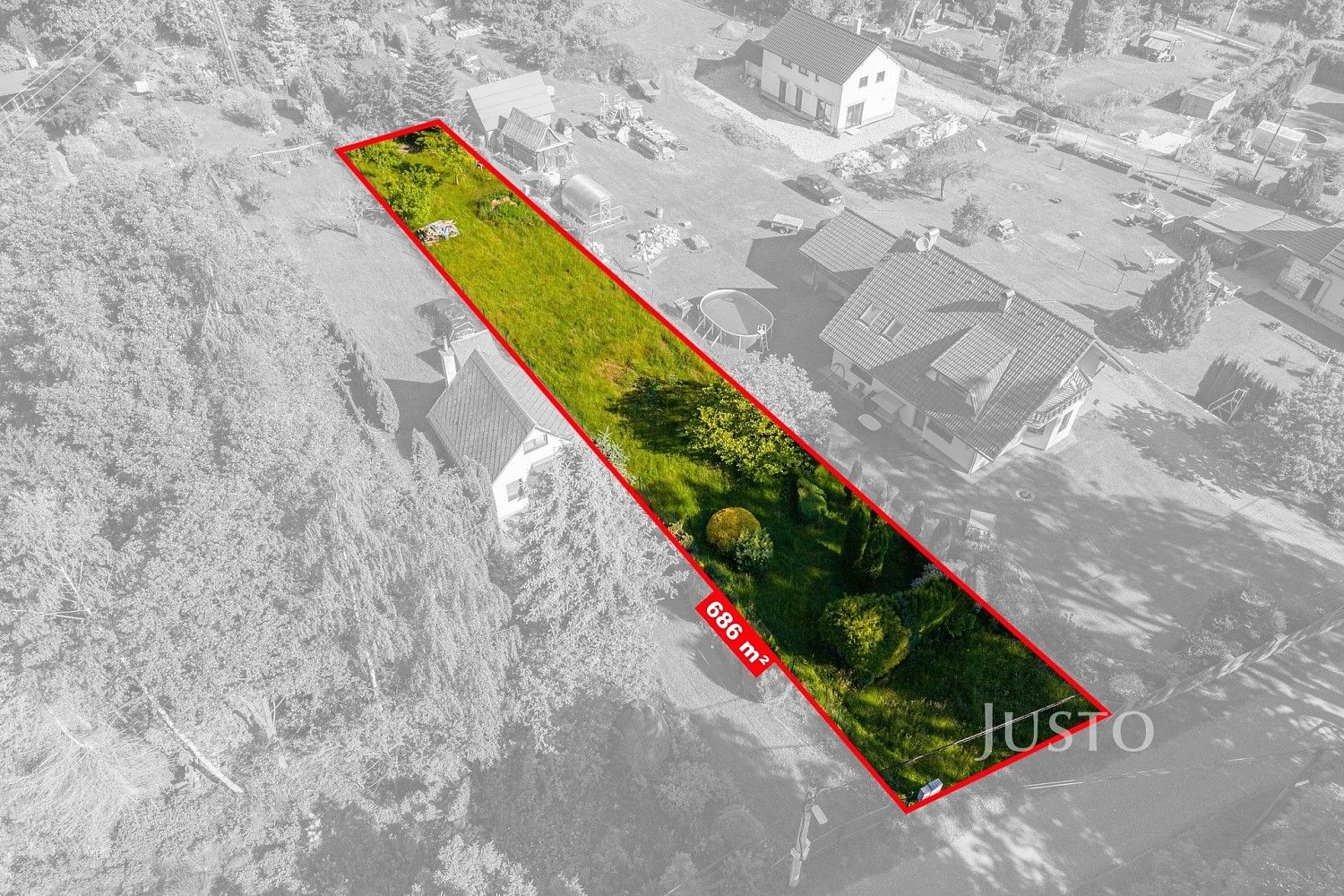 Zahrada, 686 m²