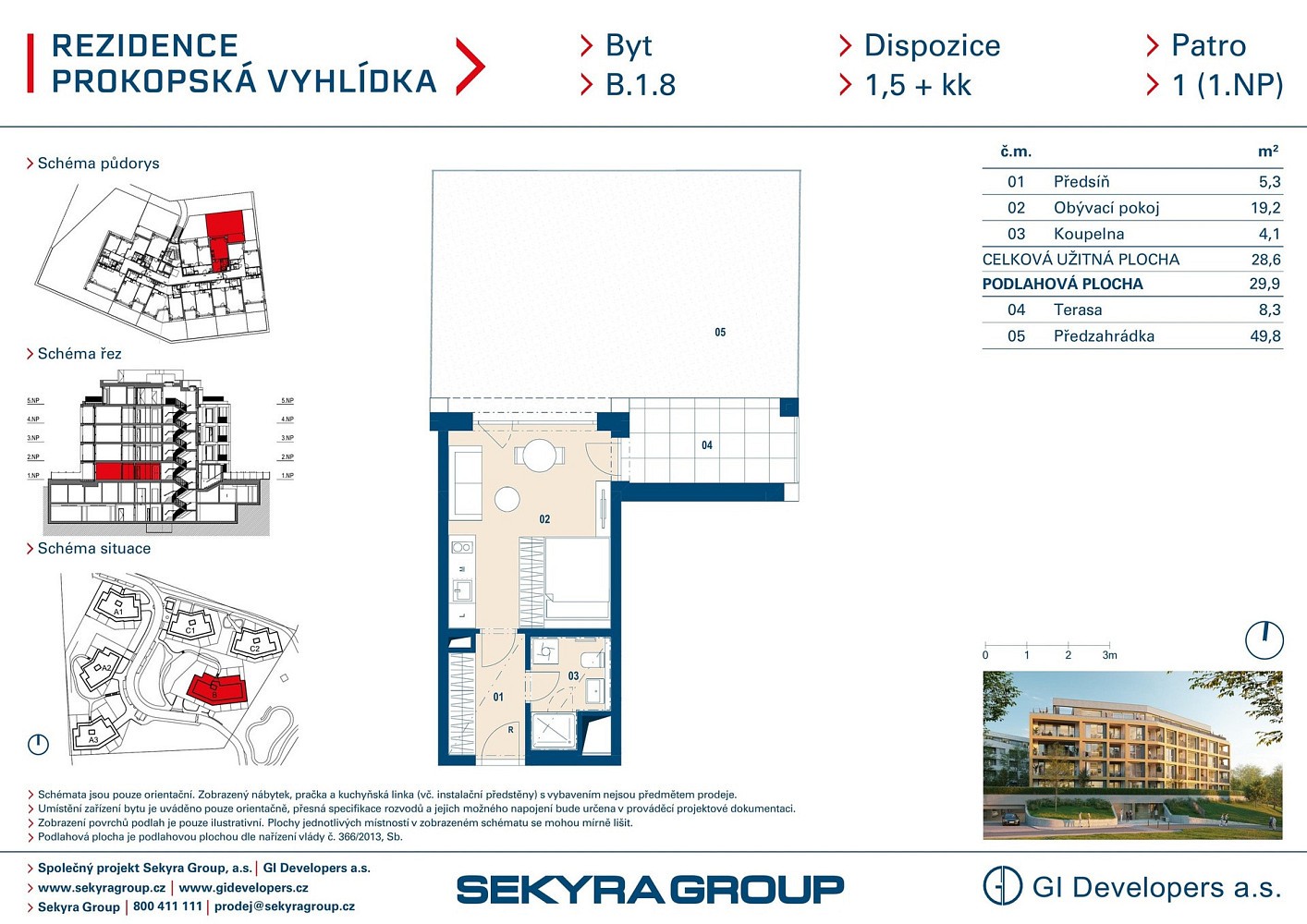 1+kk, Radlická, Praha 5 - Jinonice, 29 m² - 2