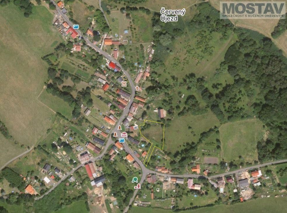 Prodej pozemek pro bydlení - Červený Újezd, Hrobčice, 2 339 m²