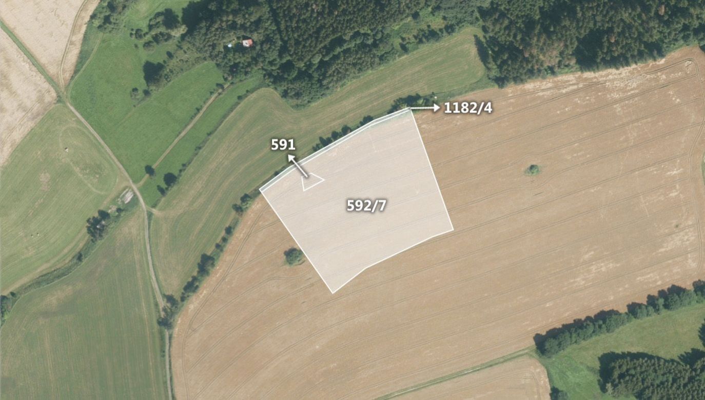 Zemědělské pozemky, Hartmanice, 15 375 m²