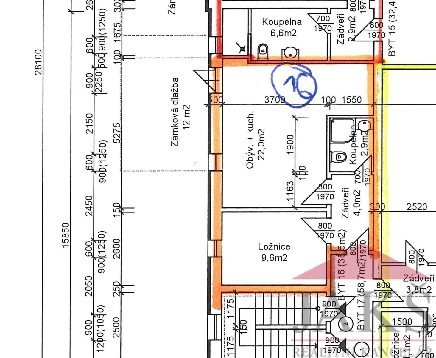Prodej byt 2+kk - Dlouhá Ves, 39 m²