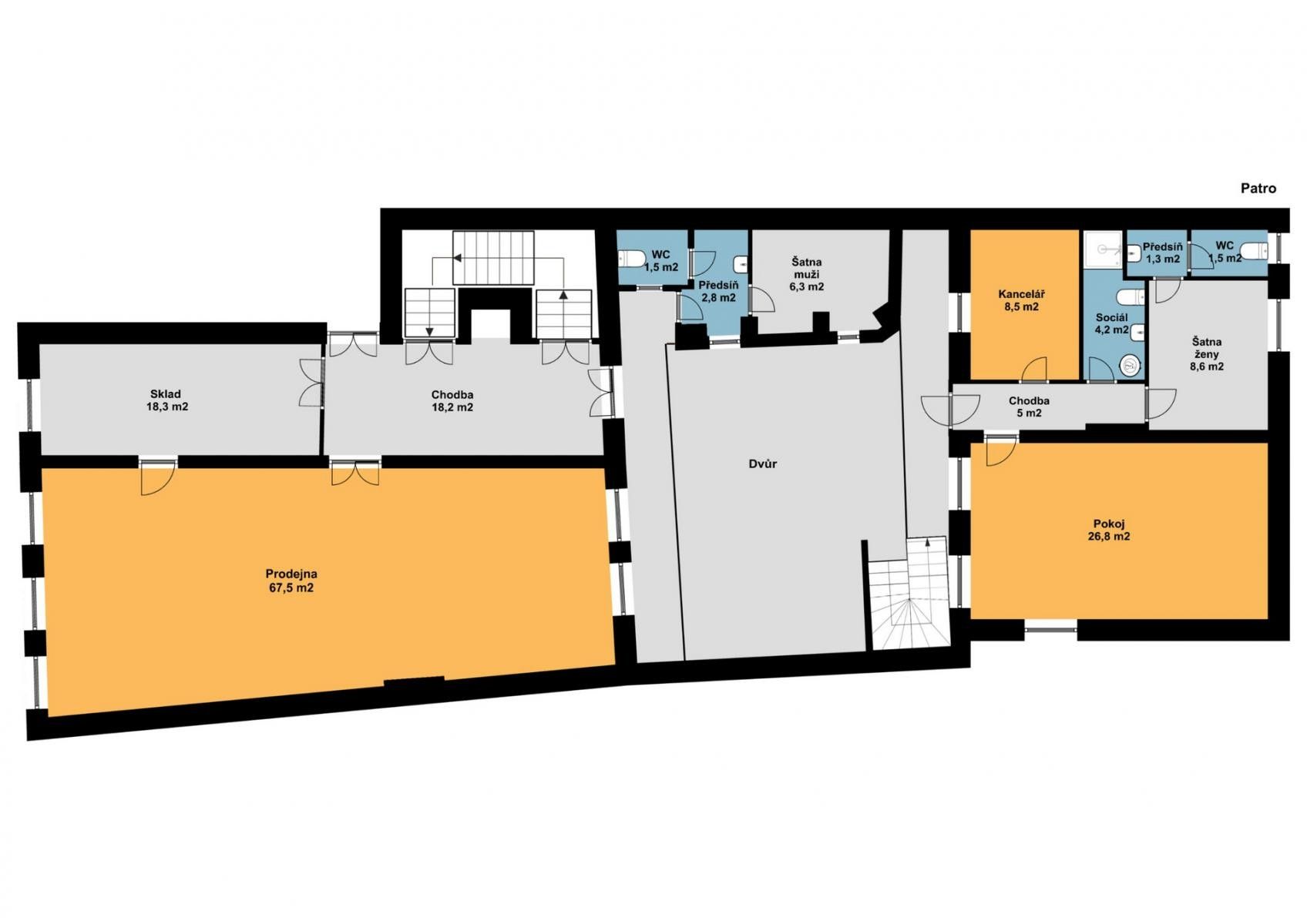 Obchodní prostory, Palackého, Volyně, 200 m² - 2