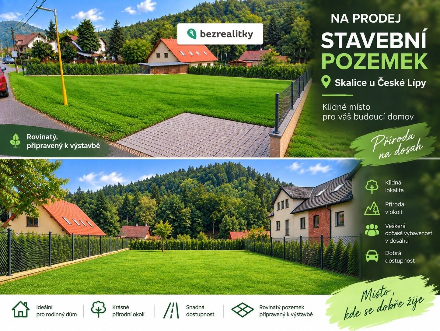 Pozemky pro bydlení, Skalice u České Lípy - 1