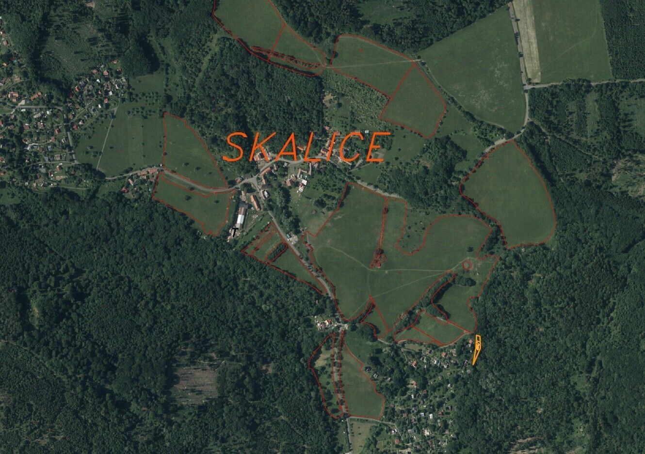 Prodej pozemek - Třebívlice Skalice, 576 m² - 5