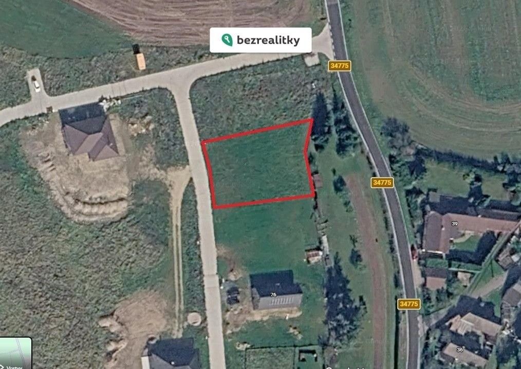 Pozemek pro bydlení, 1 075 m²