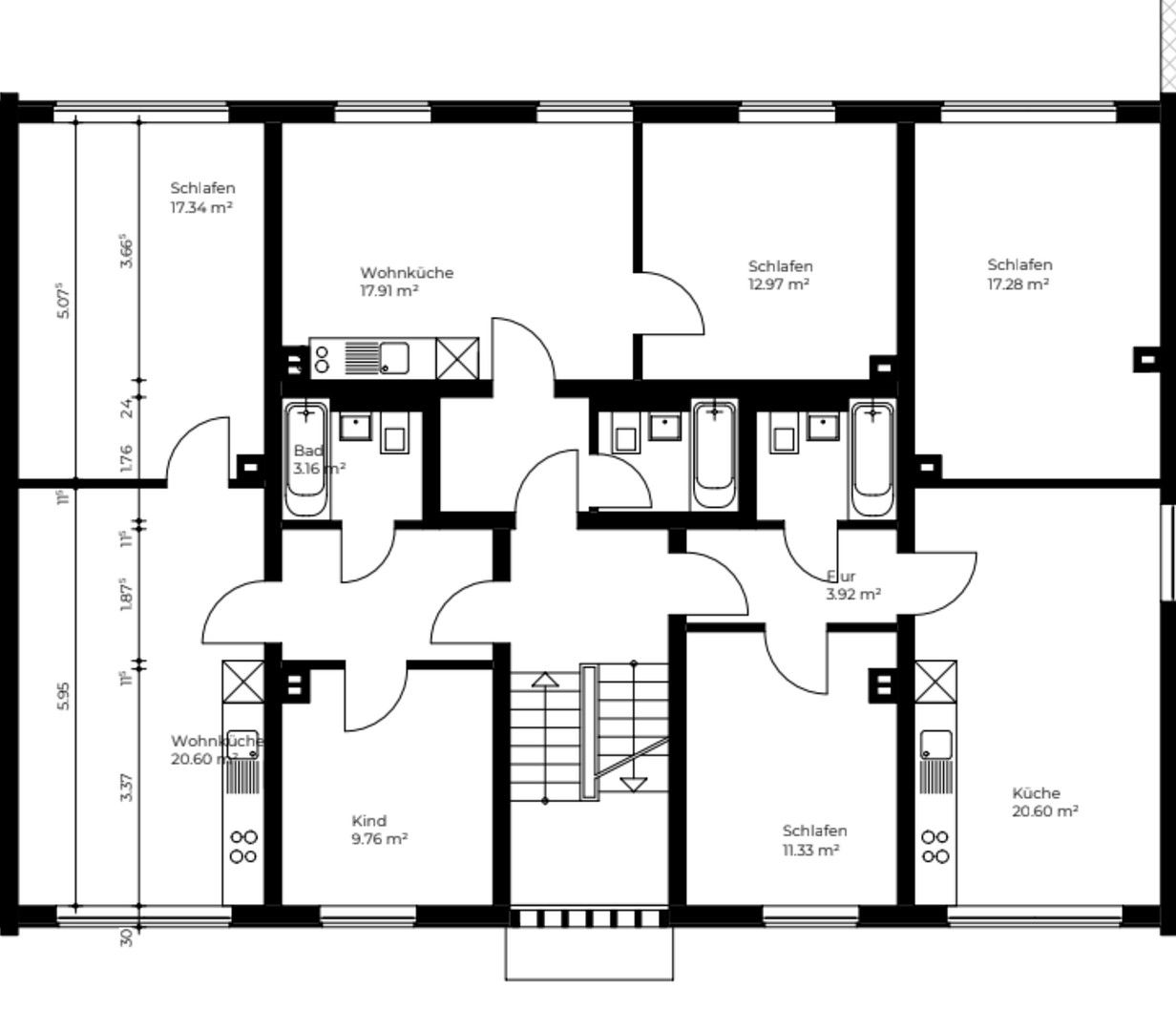 3+1, Köln Mühlheim Mülheim Nordrhein-Westfalen 51063, 56 m² - 1