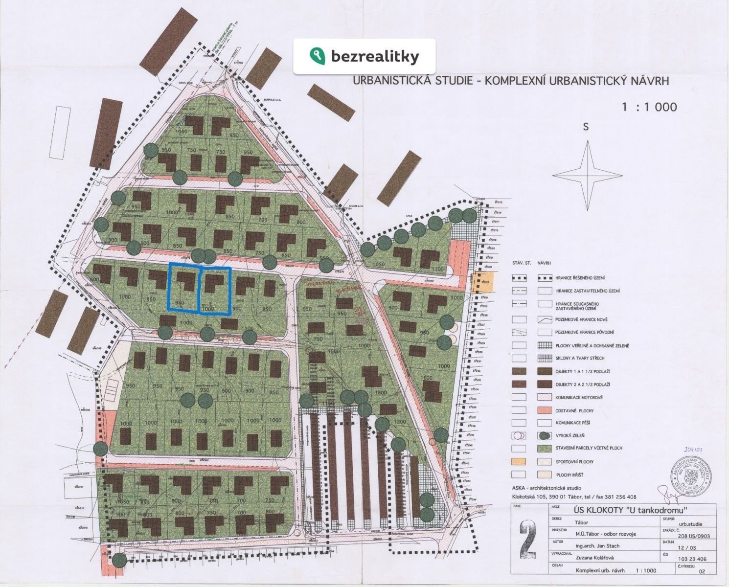 Prodej pozemek pro bydlení - Sasanková, Tábor