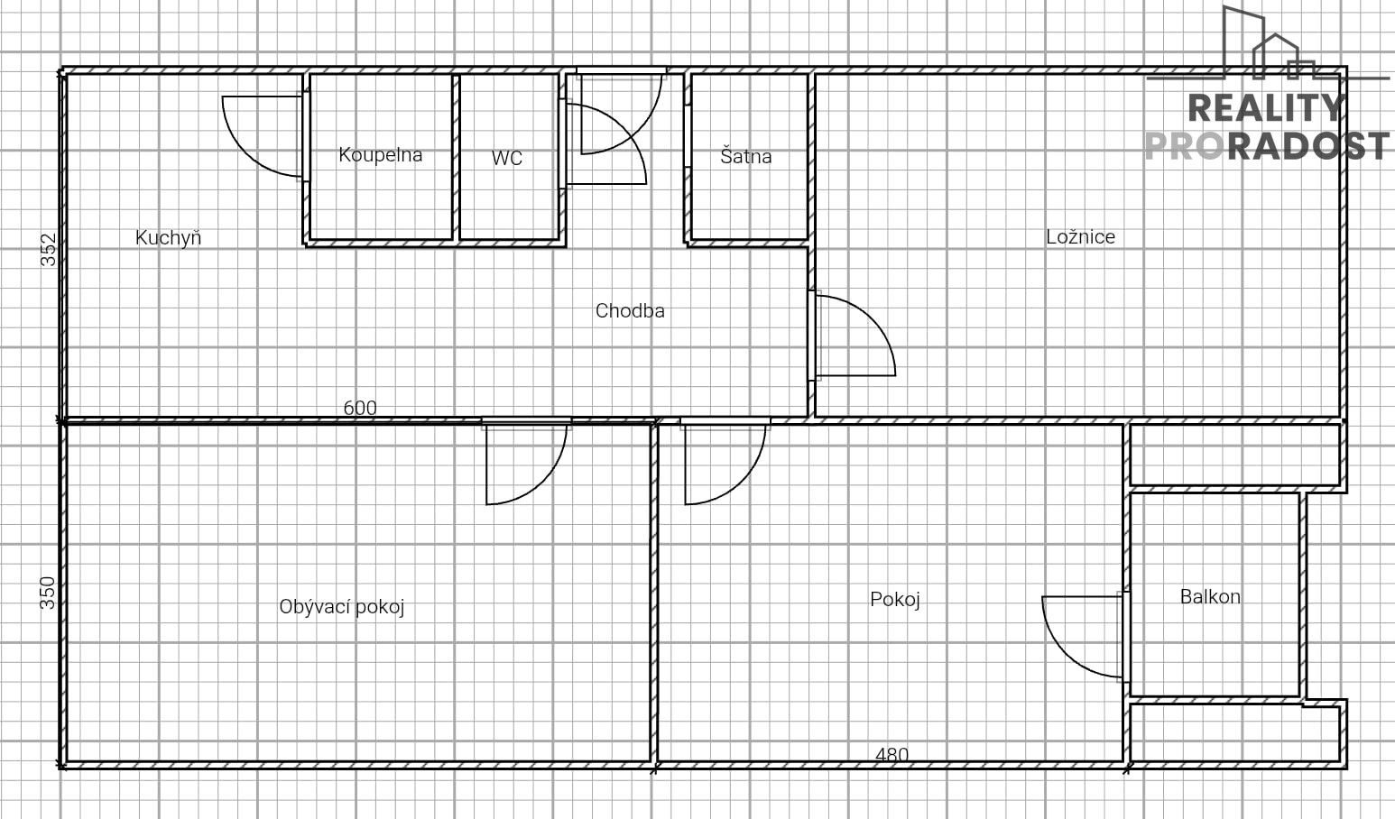 3+1, Kyjická, Chomutov, 81 m² - 2