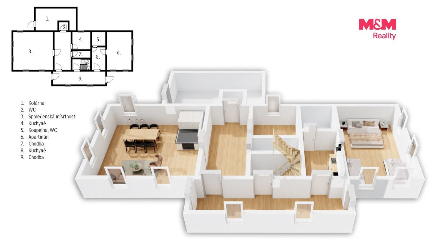 Ubytovací zařízení · 116 m² · Sněžné - 4
