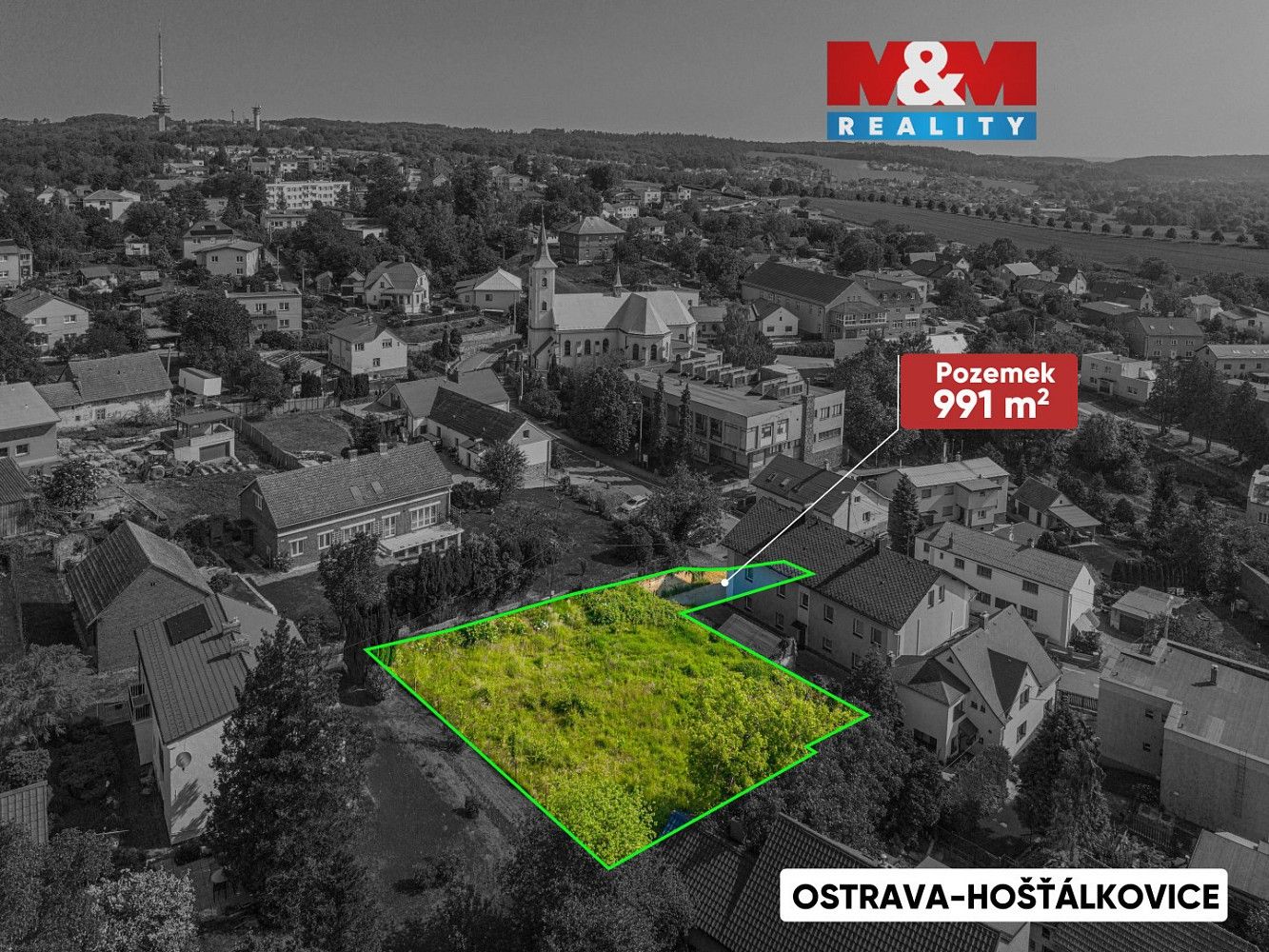 Pozemek pro bydlení, 991 m²