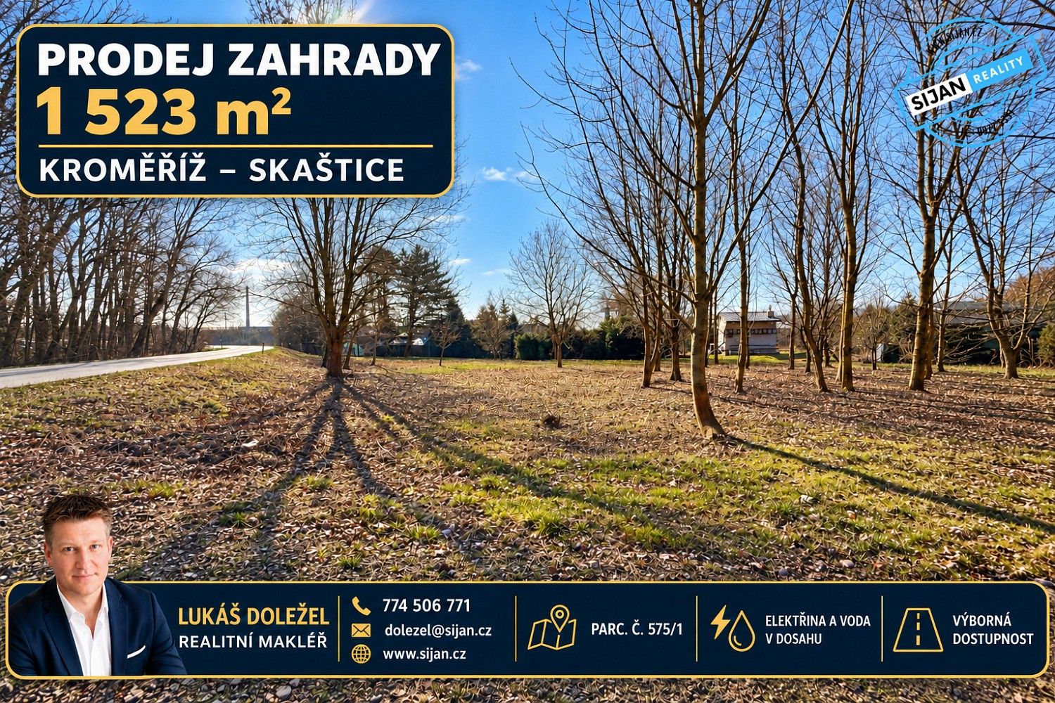 Zahrada, 1 523 m²