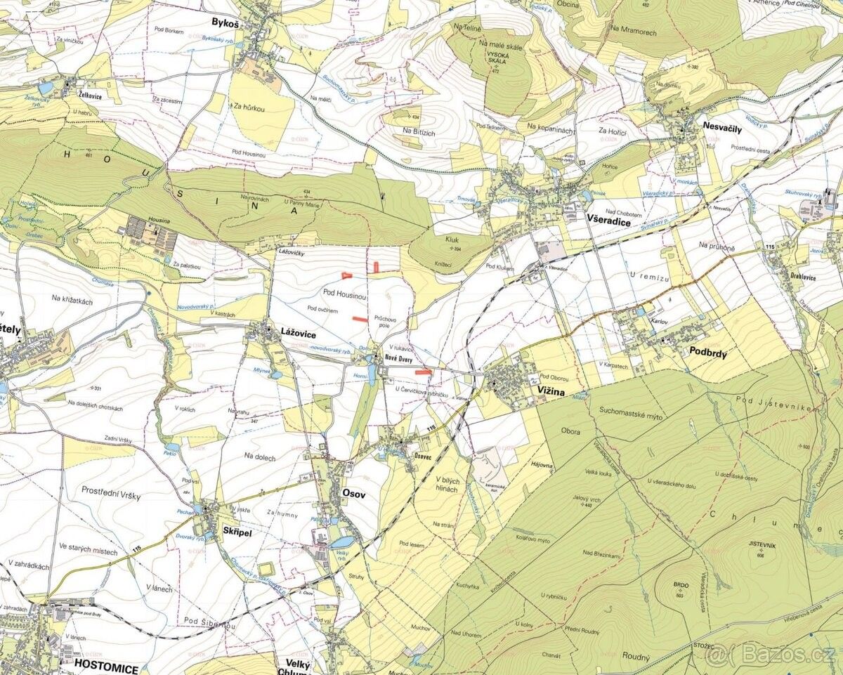 Prodej pozemek pro bydlení - Hostomice pod Brdy, 267 24