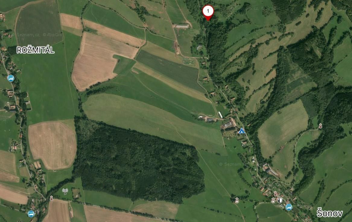 Zemědělské pozemky, Šonov, 723 m² - 2