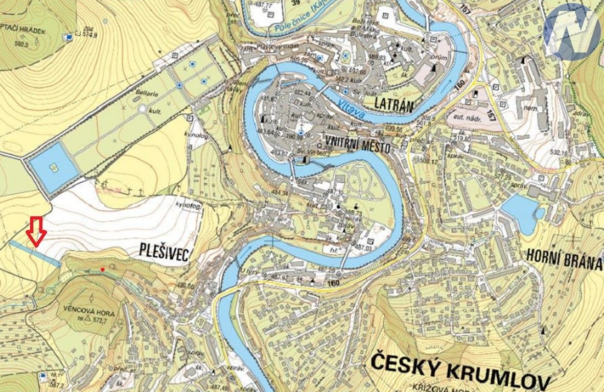 Prodej pozemek - , Český Krumlov, 2 m²