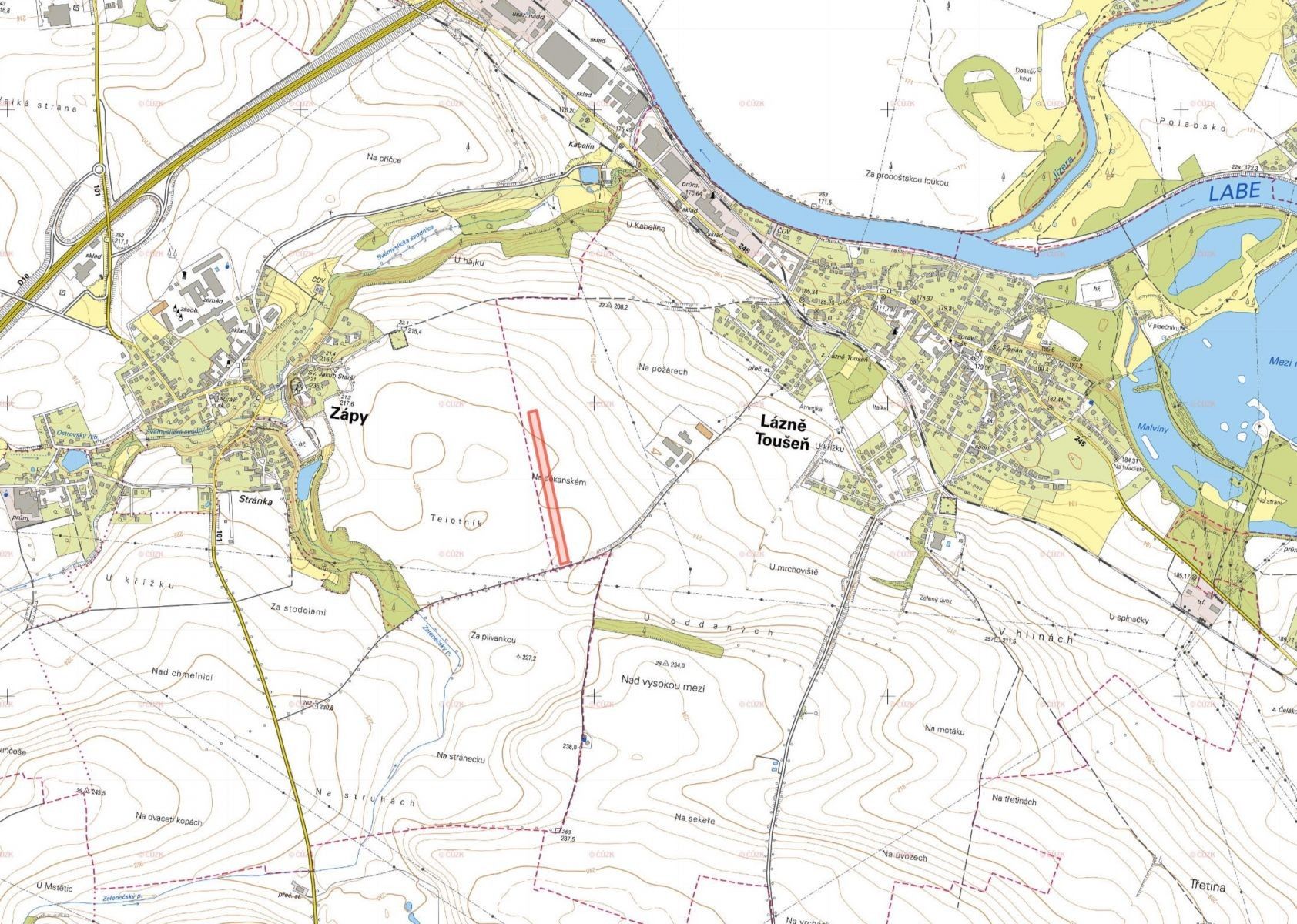 Prodej zemědělský pozemek - Lázně Toušeň