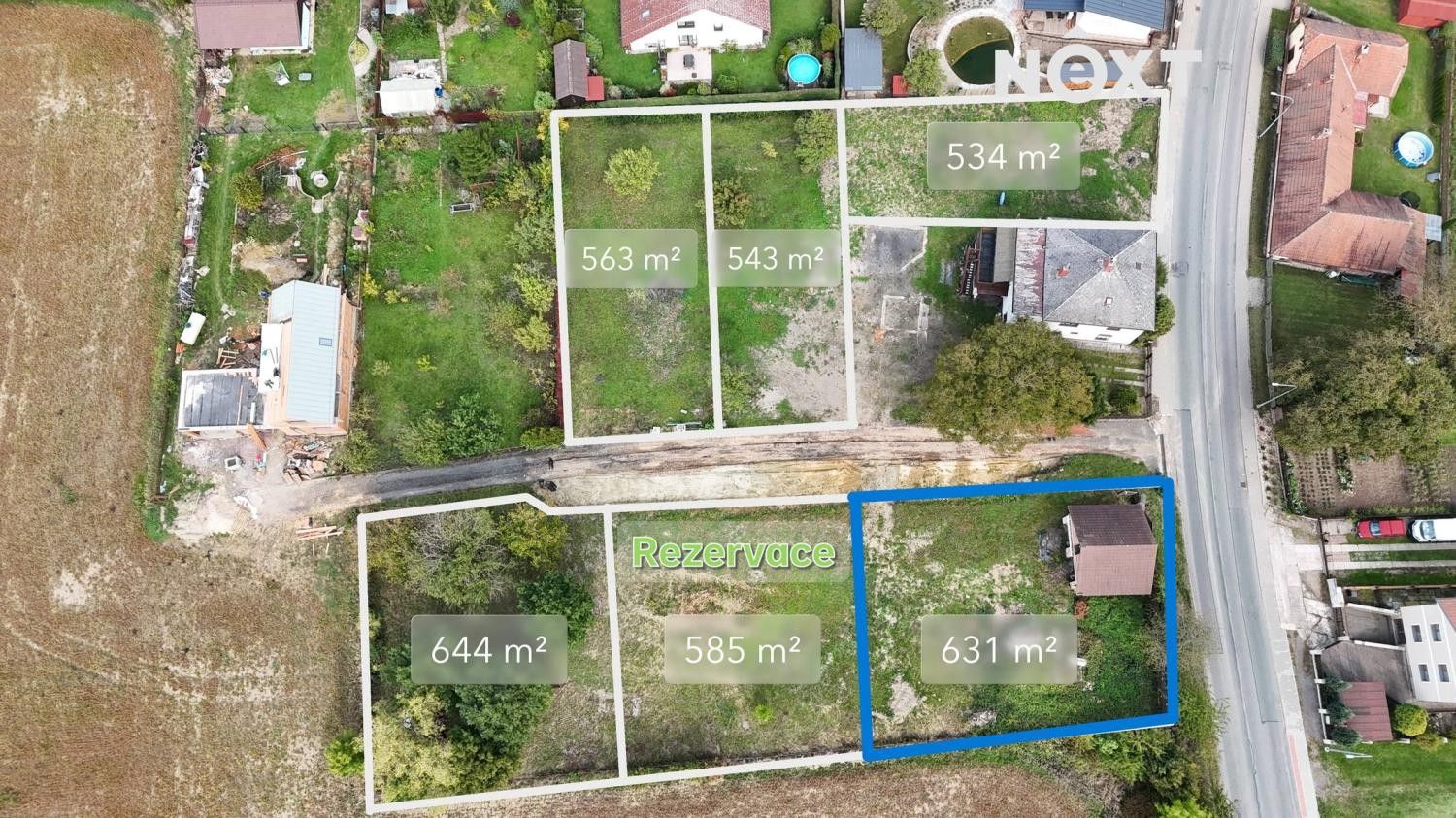 Prodej pozemek pro bydlení - Bukovina nad Labem