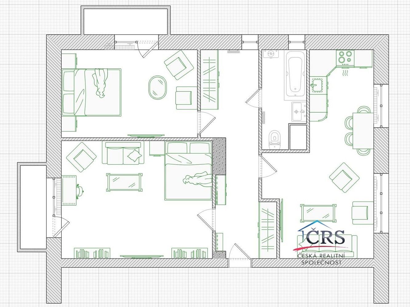 3+1, Praha - Krč, okres Praha 4, Hlavní město Praha, 66 m² - 2
