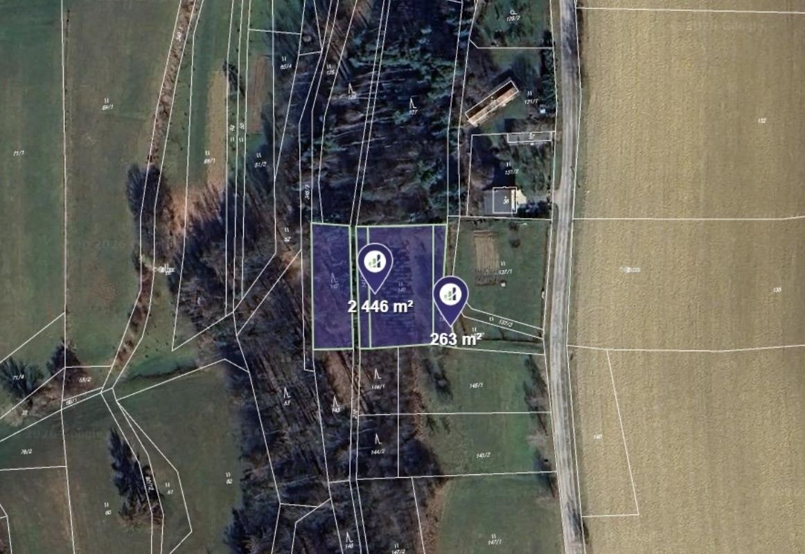 Louky, Zádolí, 2 709 m²