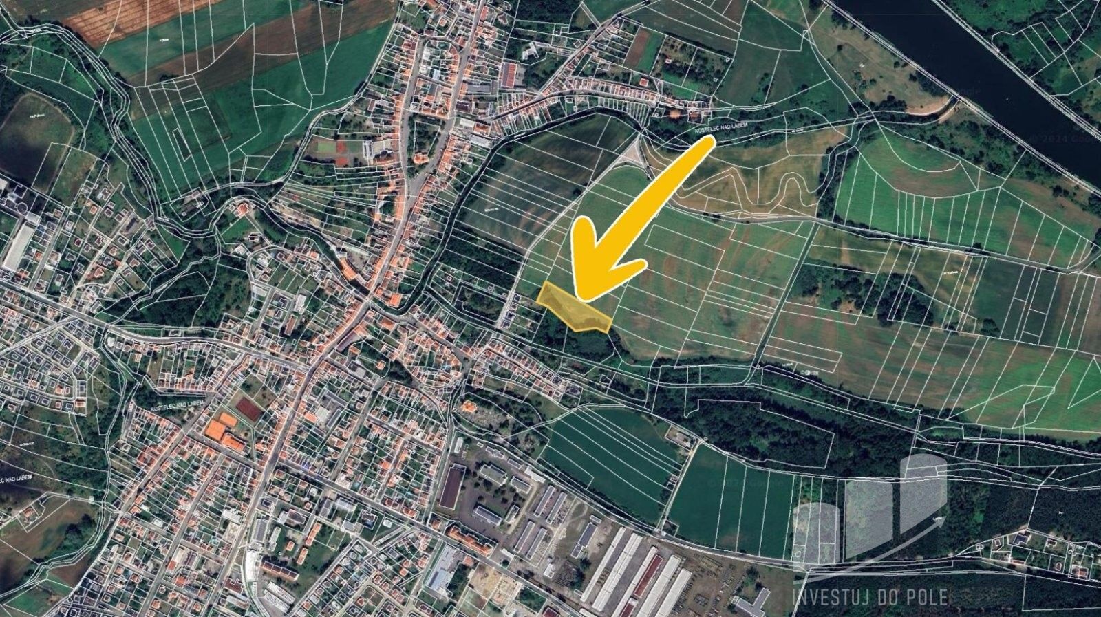 Prodej zemědělský pozemek - Kostelec nad Labem, 2 620 m²
