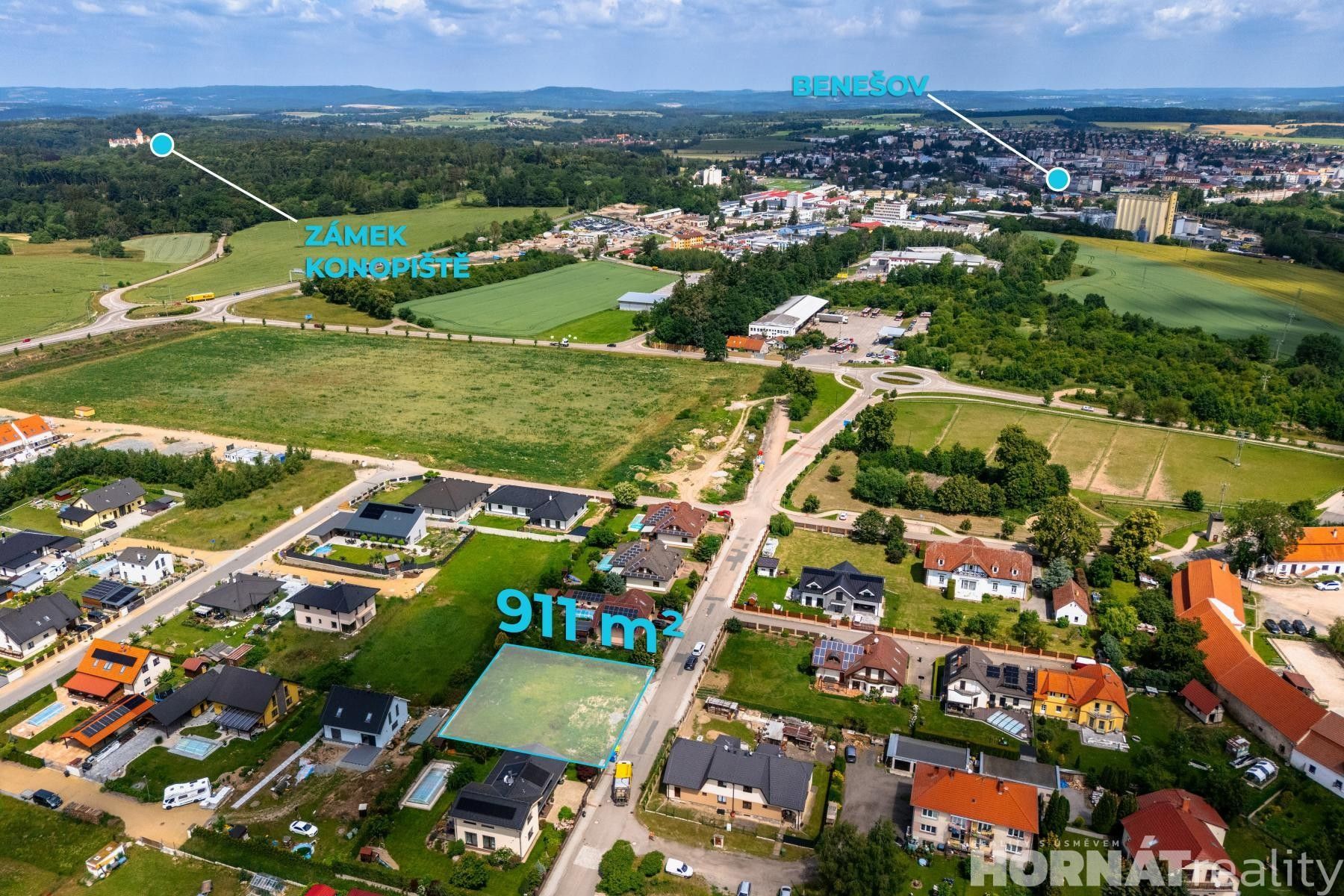 Pozemek pro bydlení, 911 m²