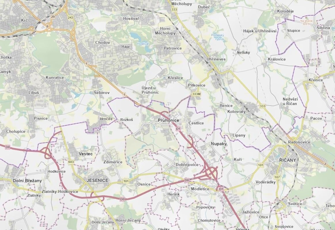Louka · 1 264 m² · Křeslice, Praha - 3