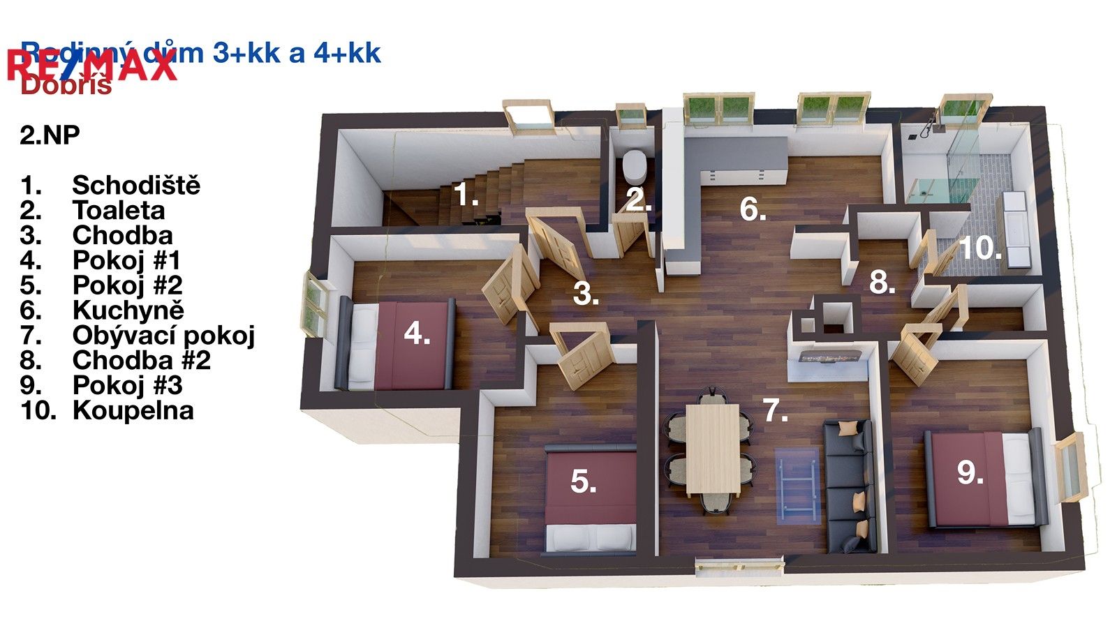 Prodej byt 4+kk - Úzká, Dobříš, 89 m²